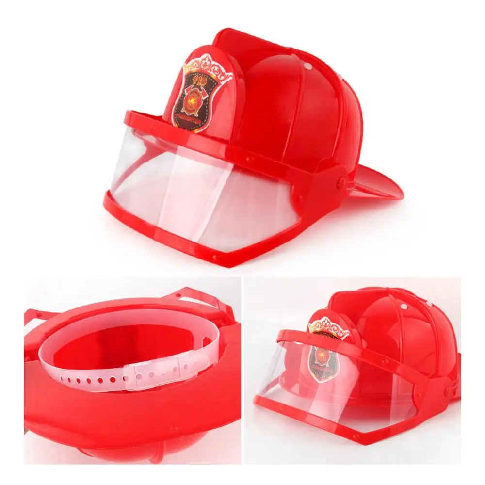 5pcs Children Firefighter Fireman Cosplay Toys Kit Helmet Fire Extinguisher Intercom Axe Wrench Best Gifts For Kids