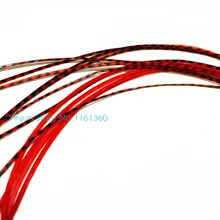 10 шт. 6-1" дюймов Ombre окрашенная красный красочные перья петуха волос аксессуары для Свадебная вечеринка DIY Волосы стиль Плюм