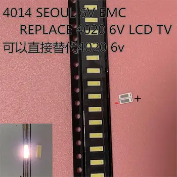 

200PCS SEOUL 4014 SMD LED Beads Cold white 1W 6V 150mA For TV/LCD Backlight LED Backlight High Power 4014 Replace 4020 6V EMC