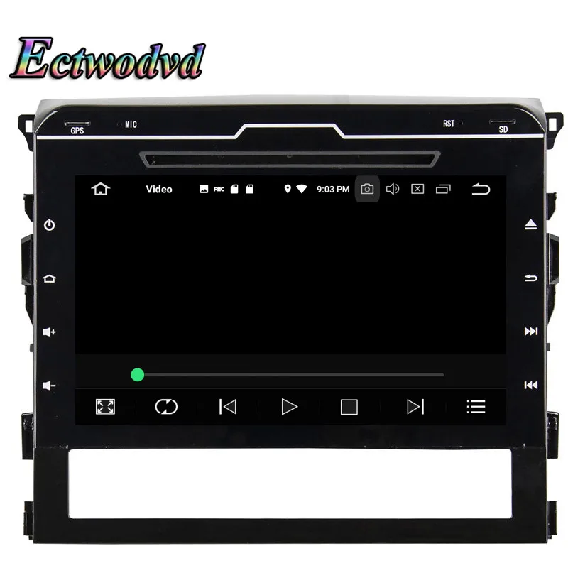 Clearance Ectwodvd Octa Core 4G RAM 64G ROM Android 9.0 Car Multimedia DVD Player GPS HeadUnit for Toyota Land Cruiser 2016 2017 2018- 8