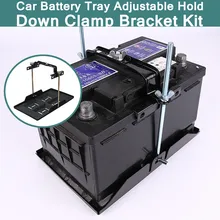 Universal Car font b Battery b font Tray Adjustable Hold Down Clamp Bracket Cycle 23 x