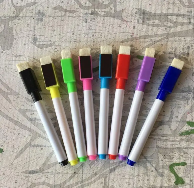 

8 Color / set Whiteboard Marker Pen Set with Magnetic Cap , Easy to remove