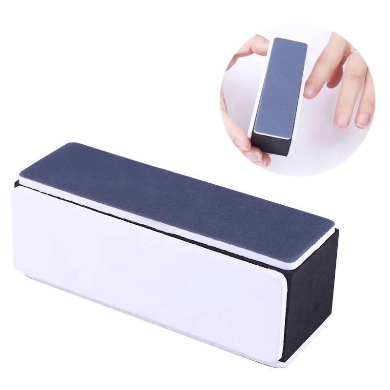 

4-sides Nail Buffer Sanding Block Shaping Smooth Polishing File Black White Manicure Nail Art Tool