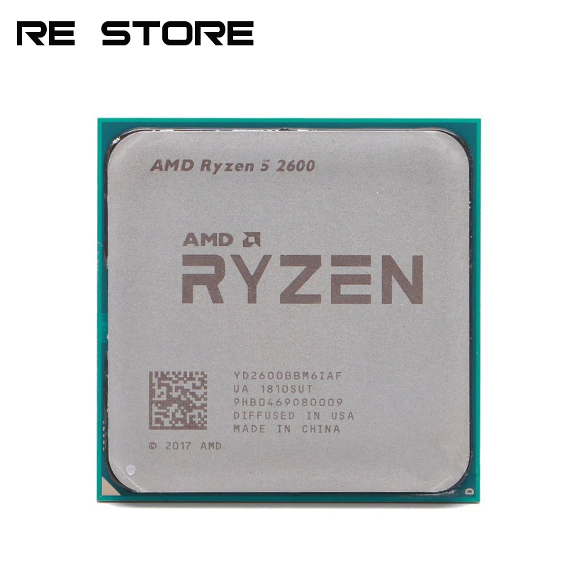 AMD Ryzen 5 2600 R5 2600 3,4 ГГц шестиядерный 12-ядерный процессор 65 Вт Процессор YD2600BBM6IAF разъем AM4