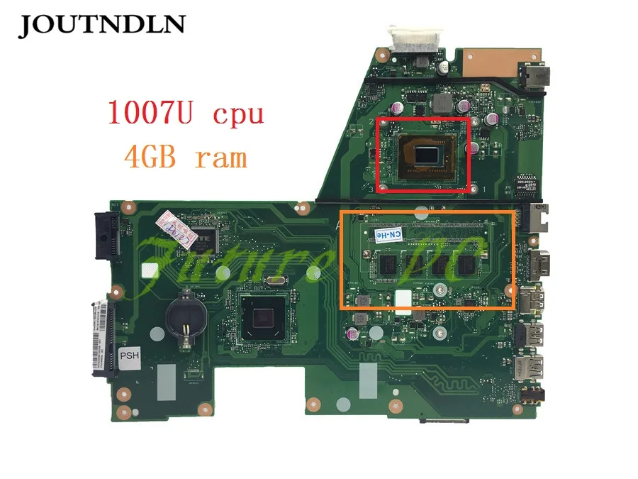 JOUTNDLN для ASUS X551CA X551C X551CAP материнская плата ноутбука 60NB0340-MB1060 w/1007U cpu 4 Гб ram тестовая