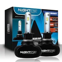 Nighteye 8000LM H1 авто светодиодный фар комплект вождение автомобиля Противотуманные огни заменить лампы White 6500 K Бесплатная доставка