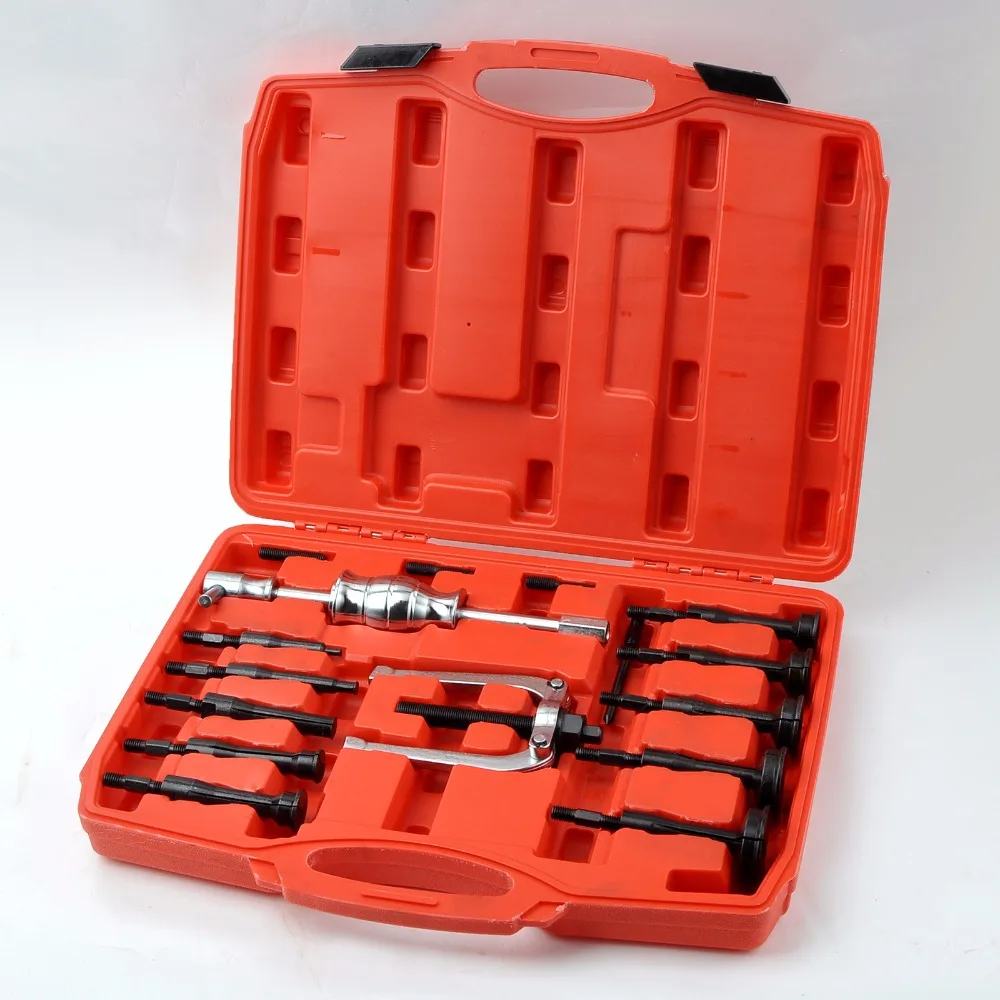 

WINMAX 16PC BLIND HOLE PILOT BEARING PULLER INTERNAL EXTRACTOR REMOVAL W/ SLIDE HAMMER WT04J1013