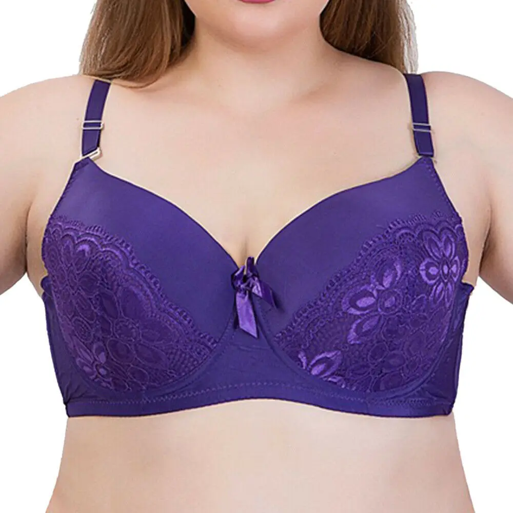 Женский кружевной Бралетт с полной чашкой размер 42DDD 44DDD 46DDD 48DDD Прямая