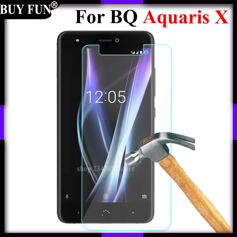 

For BQ Aquaris X Tempered Glass Original 9H Protective Film Explosion-proof Screen Protector For BQ X Cover Protection Case
