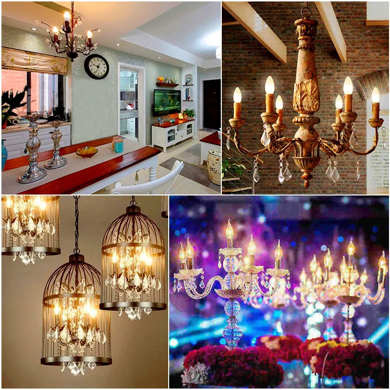 Светодиодная лампа накаливания E14 E27 2 Вт 4 6 220 В|candle lamp|e27 led filamentled e27 |