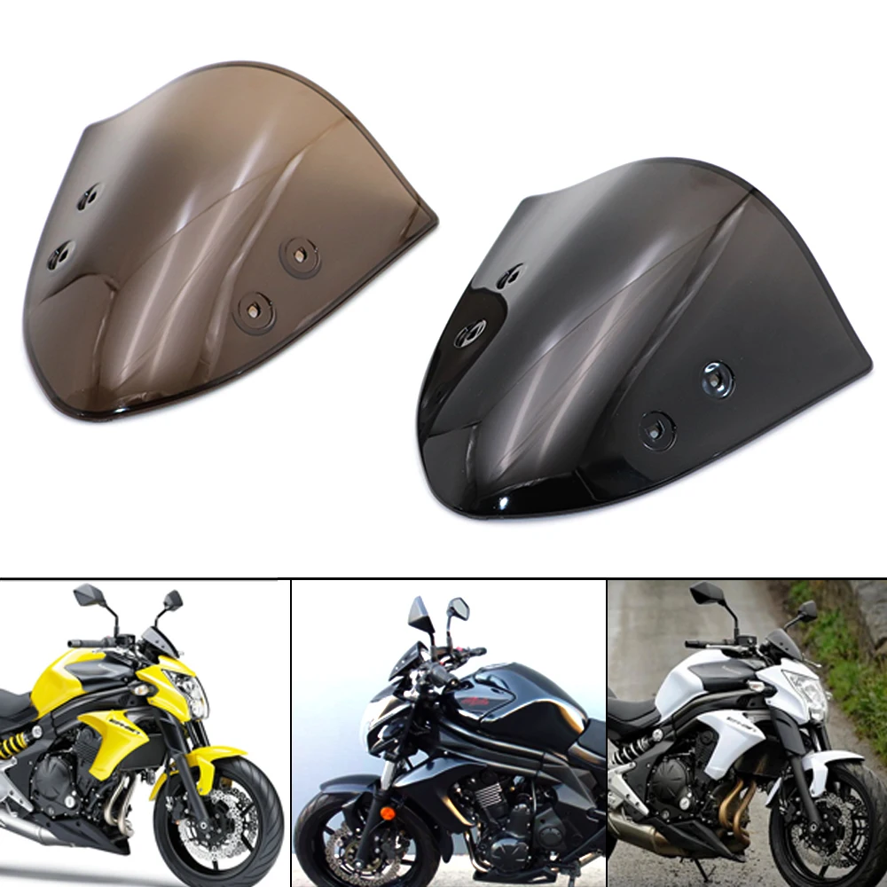 

1pc Motorcycle Windshield WindScreen Wind Deflector Wind Shutter front glass For Kawasaki ER-6N Ninja650 ER6N 2012 2013 2014