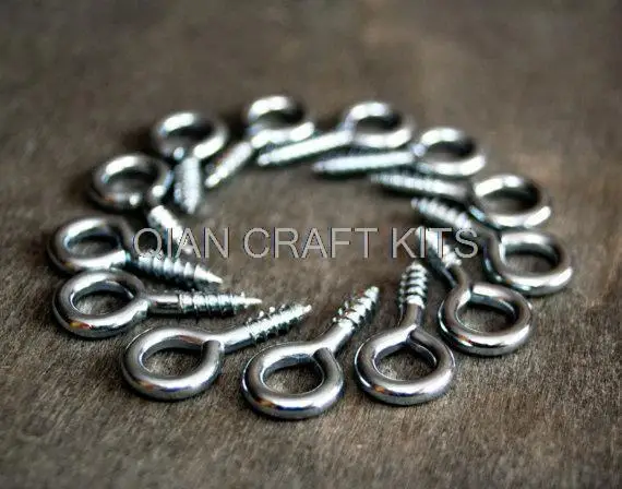 

3000pcs mix size Eye HOOK Craft supply Silver finish hook, Key hook, Screw Bail, Wall hanging, Screw Hook Eye pin Eyepin