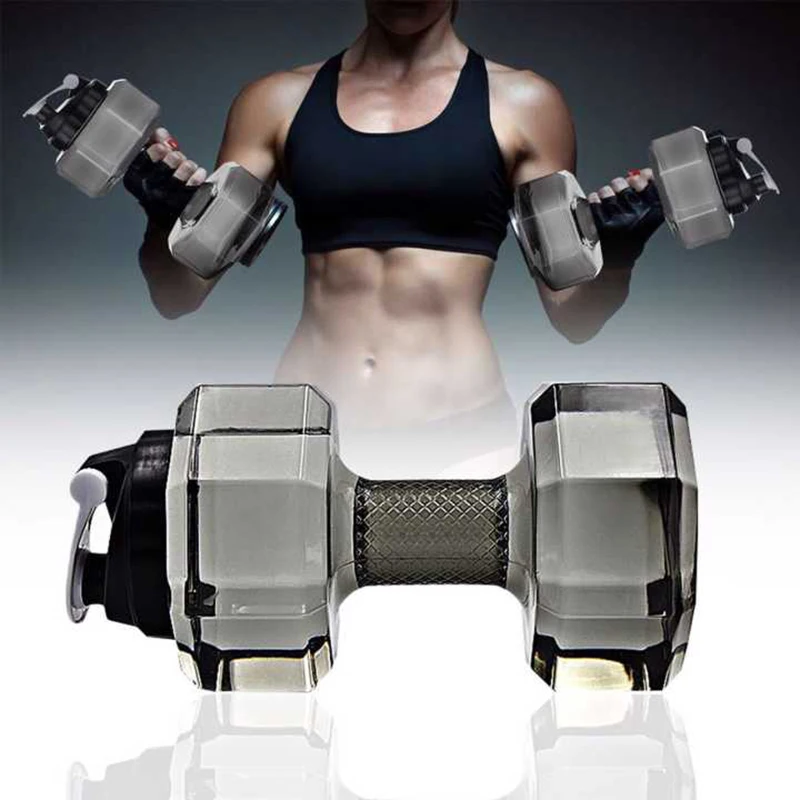 

2.2L Water Dumbbells Kettle Gym Fitness Weight Loss Training push cap Water Bottles Multifunctional Exercise Fitness Equipment