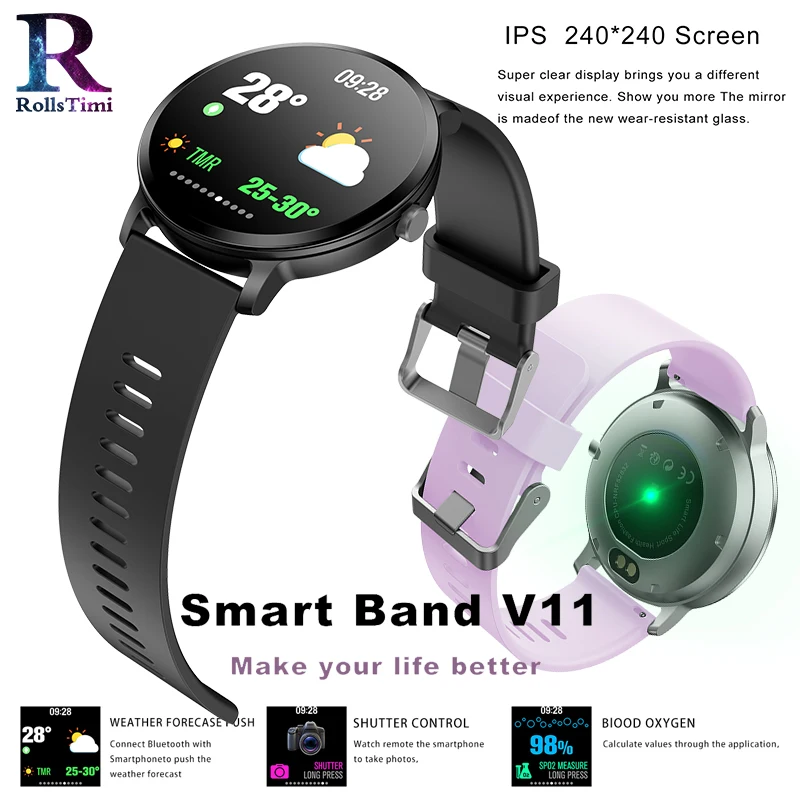الرجال ساعة ذكية V11 الذكية ضغط الدم مراقب معدل ضربات القلب الرياضة للماء ساعة اليد النساء ساعة ذكية لنظام تشغيل الأندرويد و الروبوت الرجال ساعة ذكية V11 الذكية ضغط الدم مراقب معدل ضربات القلب الرياضة للماء ساعة اليد النساء ساعة ذكية لنظام تشغيل الأندرويد و الروبوت
