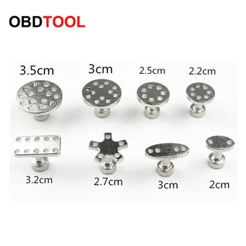 

8 Size with 8pcs Auto PDR Tool Kit Aluminum Glue Puller Tabs for Car Dent Paintless Repair Dent Removal Hand Tools Suction Cup