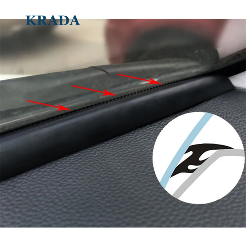 

KRADA T type auto rubber seals 1.6m windshield seal adhesive strips car styling for Volvo xc60 s60 v40 xc70 s80 s40 xc90 v70 v60
