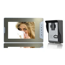 (1 set) 1 To 1 7 inch colorful LCD panel video intercom Home use night visible video door phone door bell access control system