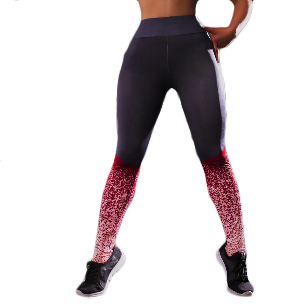 

Push Up Sportswear Gradient Leggings Compression Tights Slim Ombre Seamless Gym Leggings Sport Fitness Tummy Control Workout