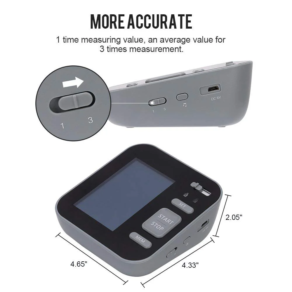 Ceny Cigii górny ciśnieniomierz na ramię duży wyświetlacz ledowy niebieskie światło opieka zdrowotna domowy cyfrowy tonometr BP