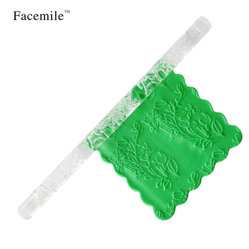 Facemile 16 см* 1 см Скалки для полимерной глины инструменты акриловая Скалка Инструменты для торта 53-02
