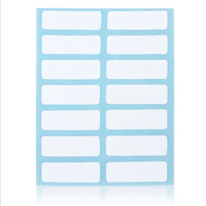 12pcs/Package Stationery Label/Sticker White Label Write Name Sticker Blank Sticker Label Child Stationery Sticker