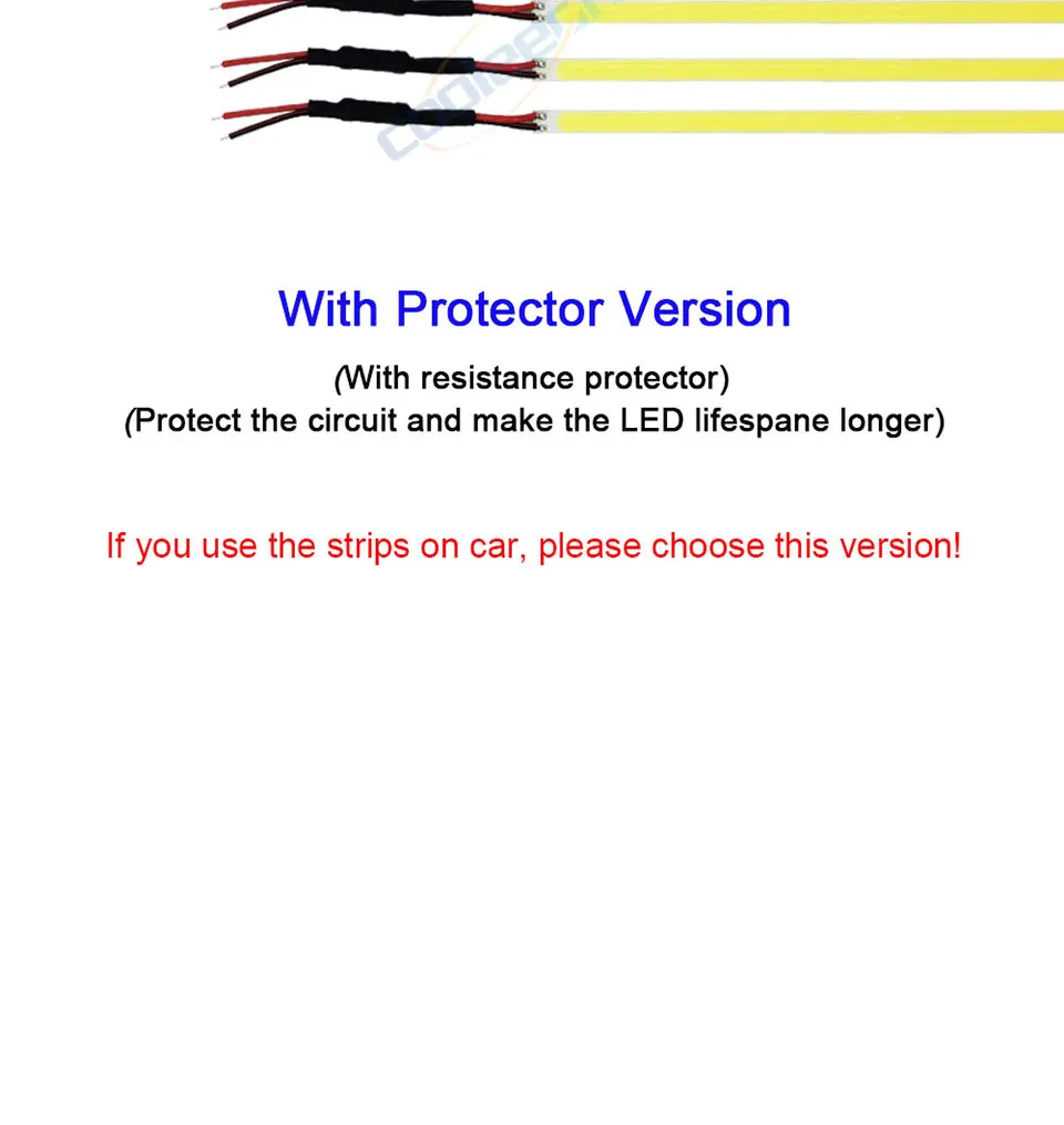 10pcs 6mm Dimmable COB LED Light Strip 12V DC Lamp 20CM 30CM 40CM 50CM 60CM Bendable LED Bar Lights for DIY Car Lighting Bulbs (12)