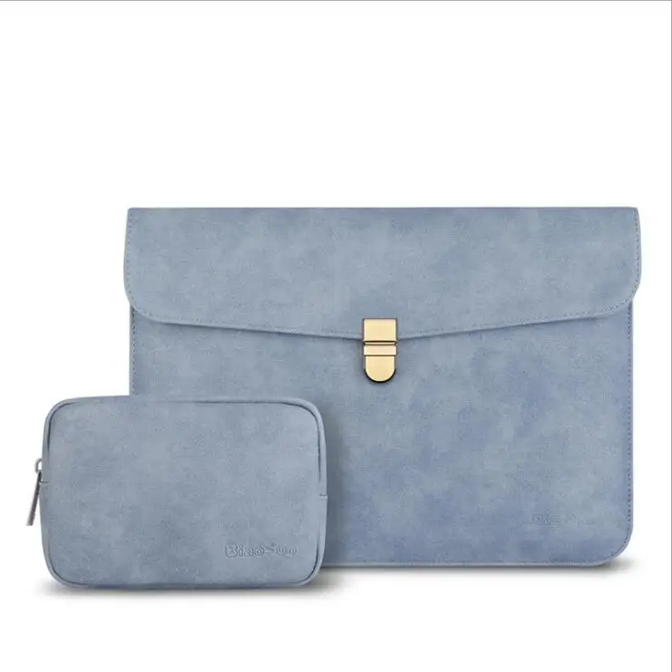 

2PCS Multifunctional Waterproof PU Leather A4 Document File Folder Organizer Bag Laptop Tablet Case 13'' inch Laptop Bag