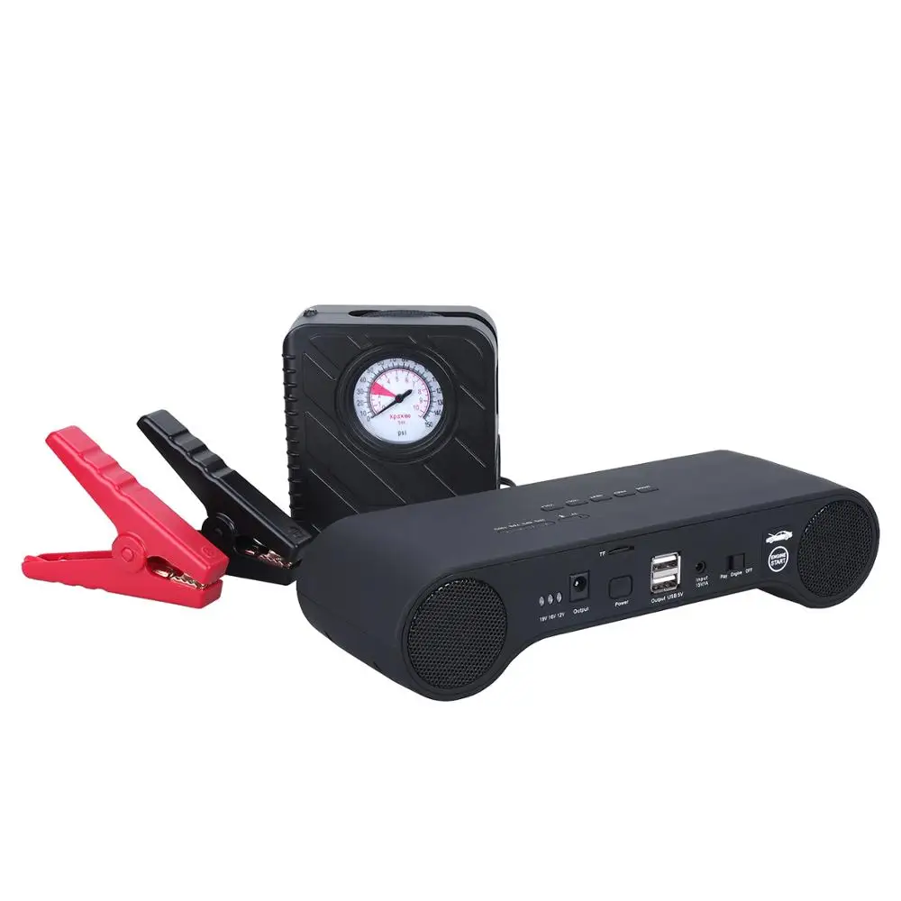 PUSHIDUN Portable Musical Bluetooth Jump Starter Car Battery Capacity