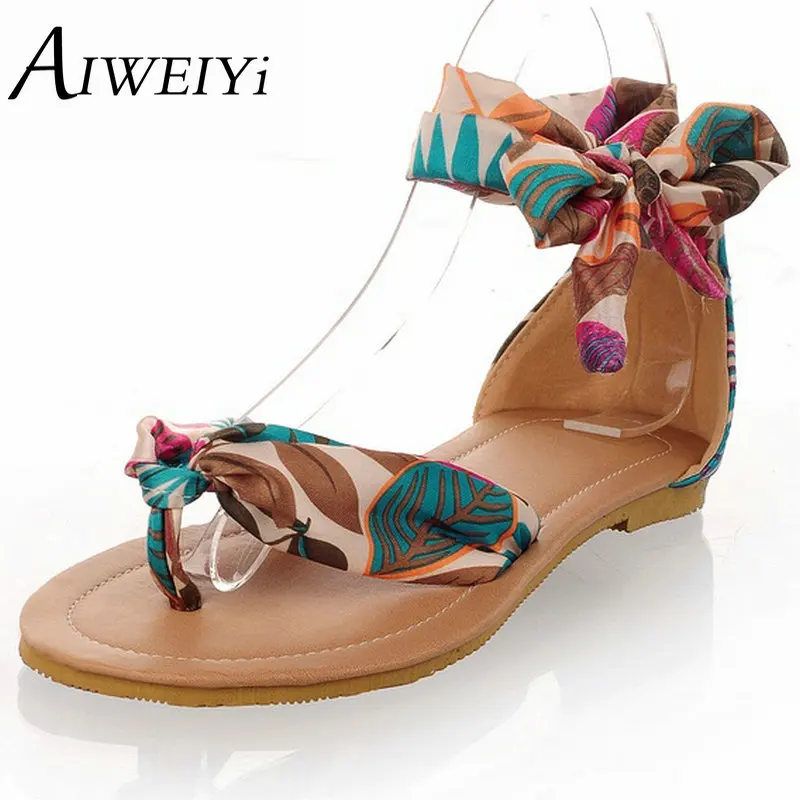 

AIWEIYi Women Shoes Sandals Comfort Sandal Shoes Summer Flip Flops 2017 Fashion Bohemia Beach Sandals Gladiator Sandalias Mujer