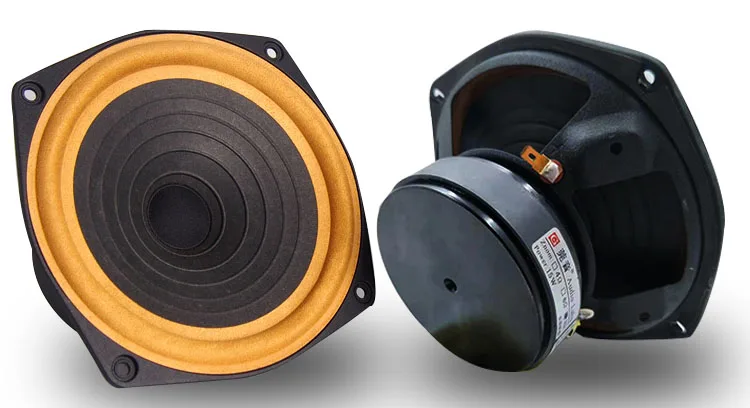 

1PCS Audio Labs 2018 New 6.5inch Capable Full Range Speaker Driver Unit Mixed Paper Cone Cloth Suspension Surround 8ohm 12W