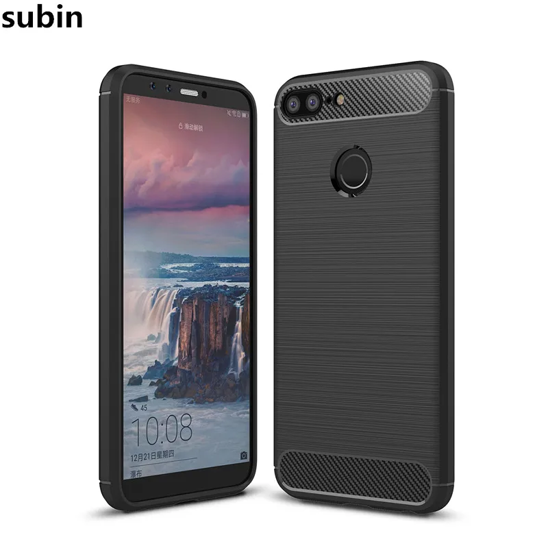 

For Huawei Honor 9 Lite Cases Cover Carbon Fiber Texture Brushed Soft Silicone TPU Back Cover for Huawei Honor 9 Lite 5.65 inch
