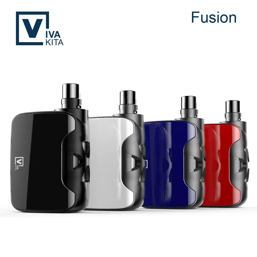 

Vivakita cool box mods child-lock design box mod tanks FUSION 50w vw mod vape box for sale