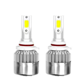 

2 X 9006/HB4 C6 LED Car Headlight Bulb 36W 3600LM 9V-36V Waterproof IP68 6000K Cold White 200M Light Range HID SUV RV All In One