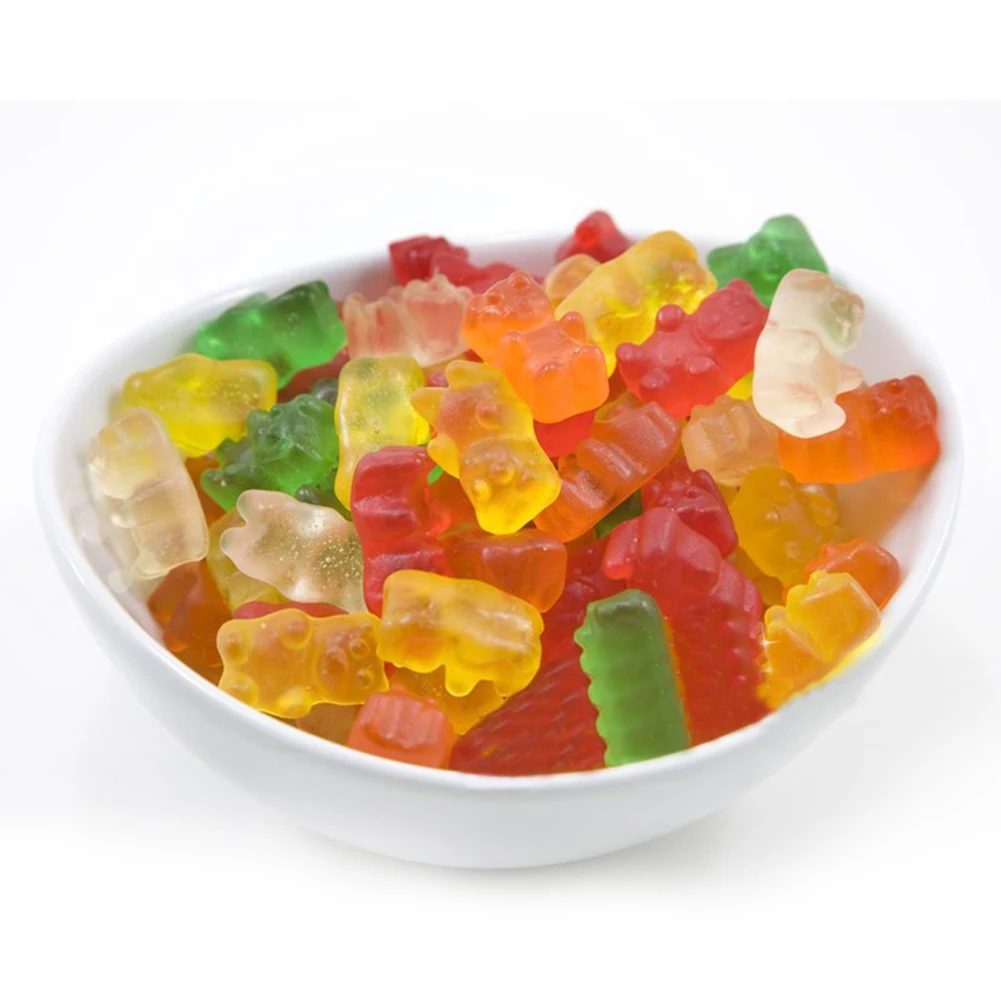 53 отверстия полостей Gummy медведи мягкий шоколадный силиконовый кубик льда лоток форма капельницы Сладкая форма для конфет