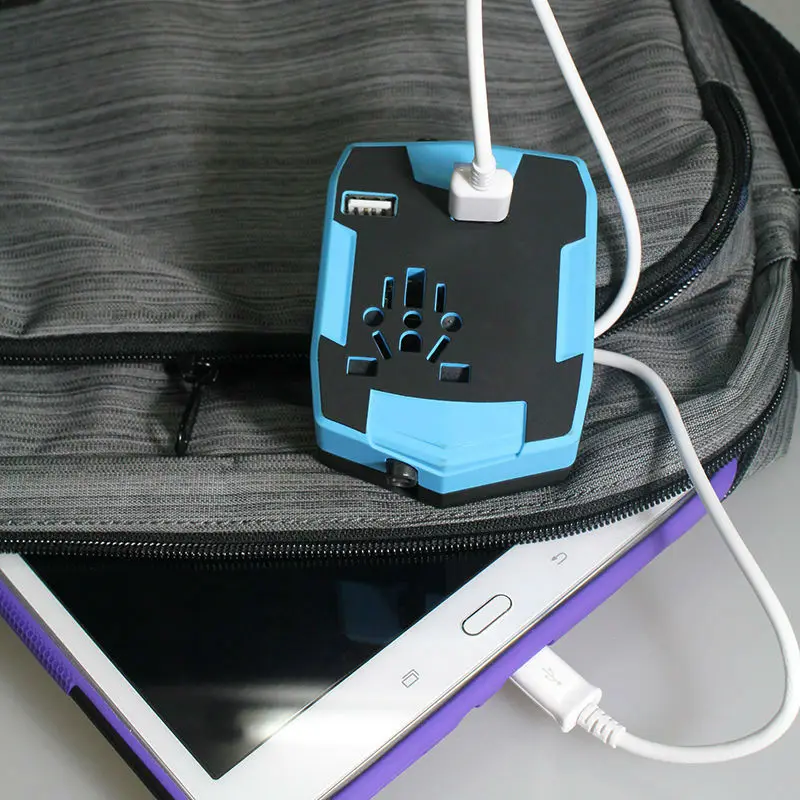 Hot 3000mAh Power Bank 2 USB Ports powerbank Fast Charging Universal External Battery Charger US UK EU AU plug Travel Adapter