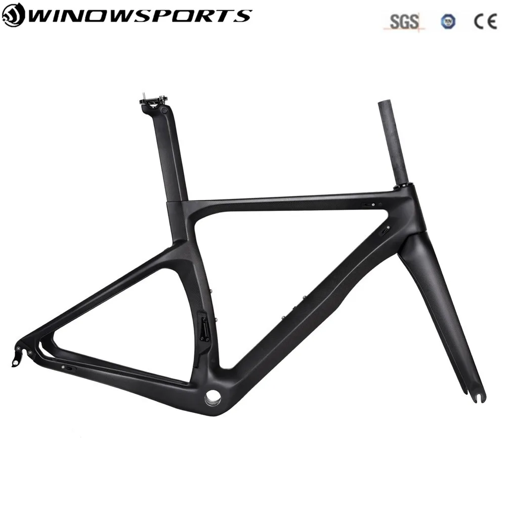 Cheap Aero carbon road bike frames racing bicycle frame size XXS/XS/S/M/L BB30/BSA carbon fiber bike frame 9