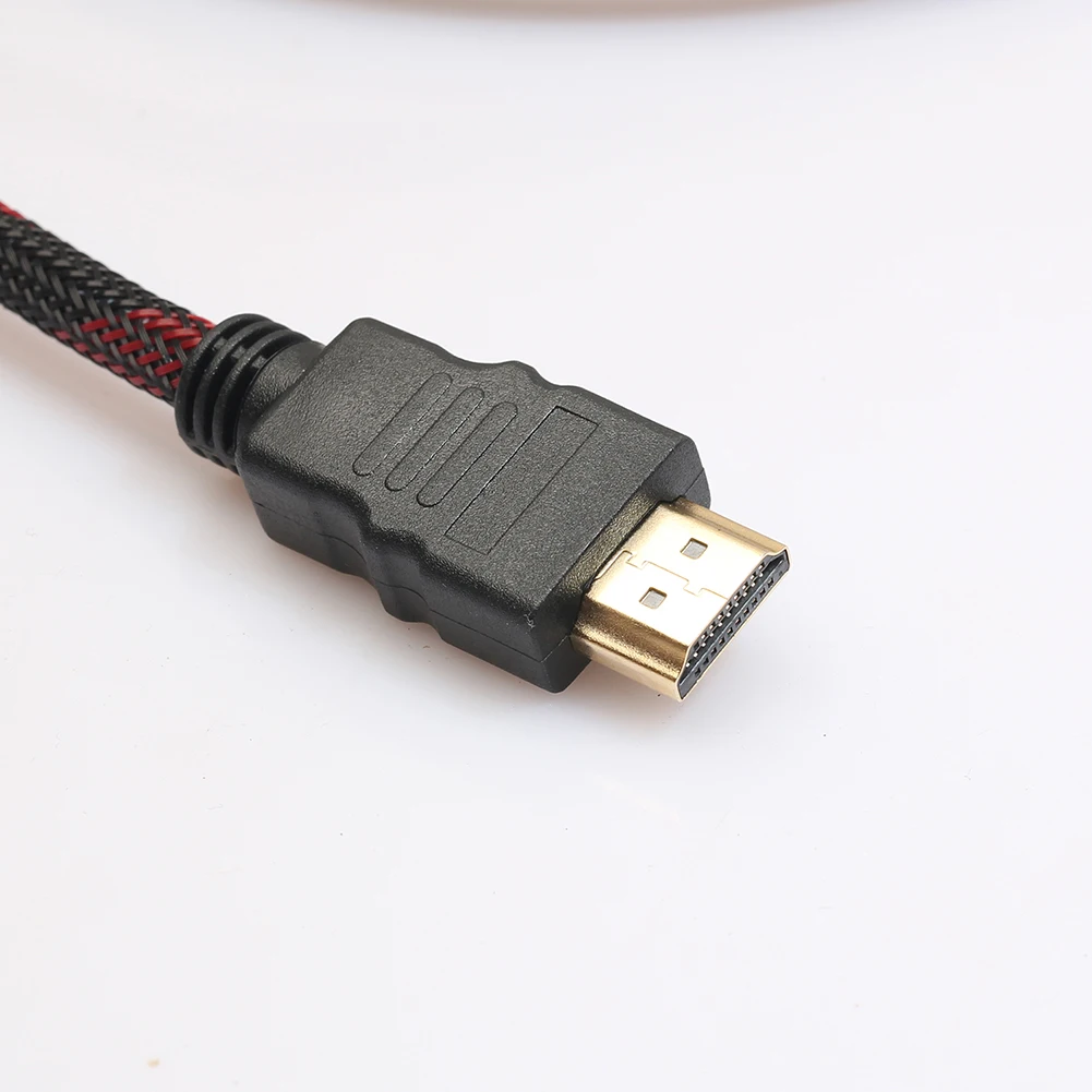 1,5 м HDMI папа-папа 15 Pin VGA кабель HDMI в VGA разъем адаптер конвертер нейлоновый плетеный кабель для компьютера HDTV