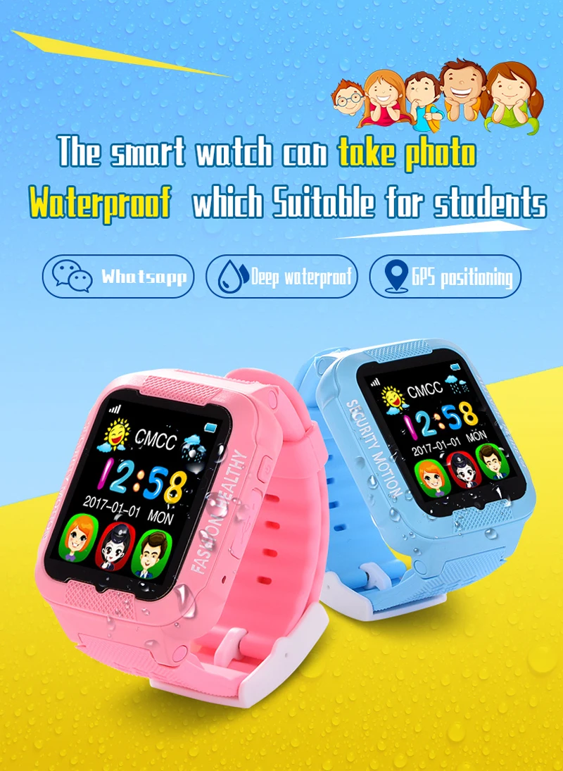 130198-K3-Waterproof smart watch for children-1