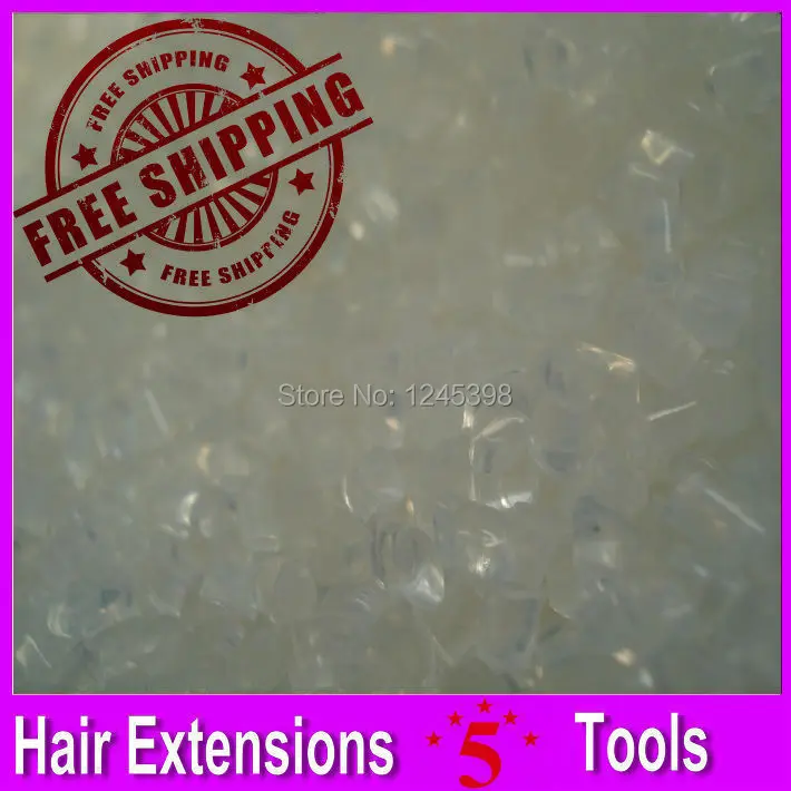 100g Real italian keratin glue for hair extension, transparent white blue