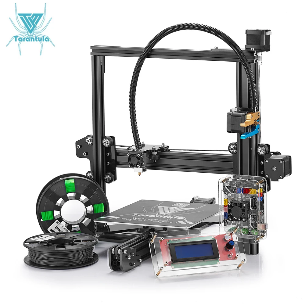 2017 Classic TEVO Tarantula I3 Aluminium Extrusion 3D Printer kit 3d printing 2 Roll Filament SD card Titan Extruder As Gift | Компьютеры
