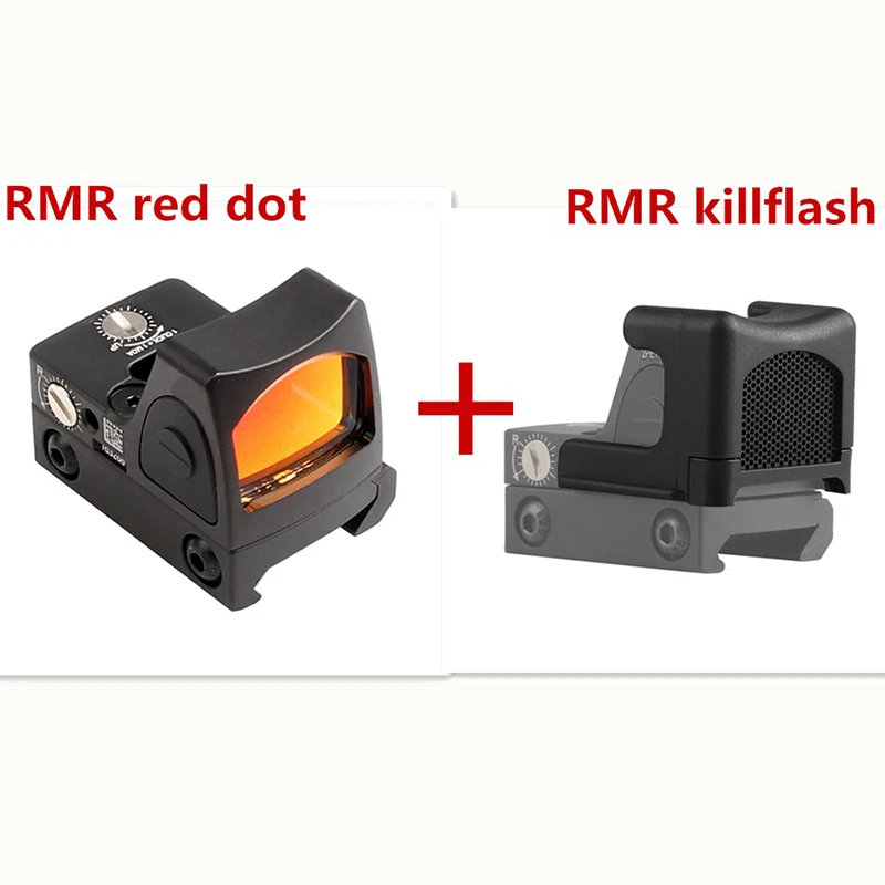Мини RMR Red Dot Sight Collimator Glock Reflex and Kill Flash fit 20 мм Вивер рейка для страйкбола Охотничья
