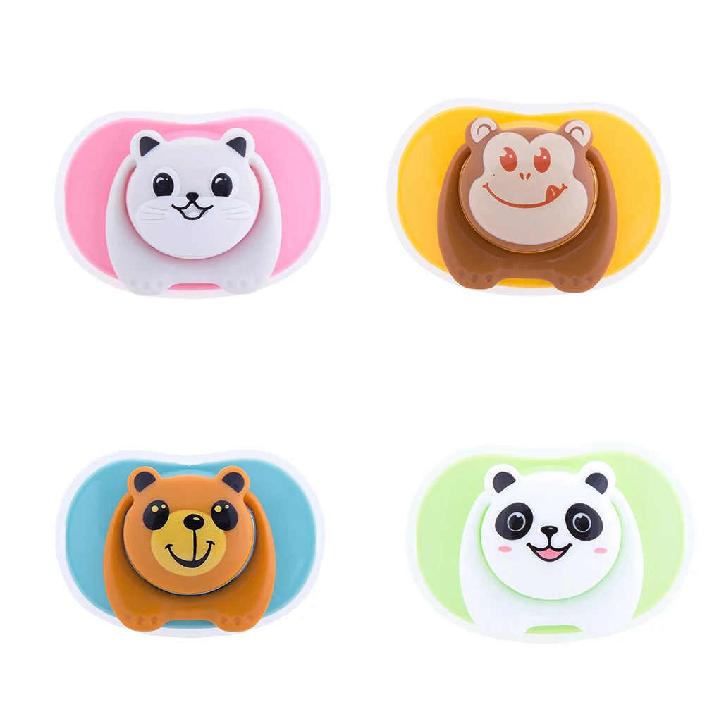 Funny Baby Soother Silicone Pacifier Nipple Cartoon Dummy Oblate Infant Newborn