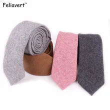 Feliavert новые модные роскошные Для мужчин s Шерстяные Галстуки классические Для мужчин Винтаж стильный галстук дизайнер ручной Европейский Стиль 6 см шеи галстук