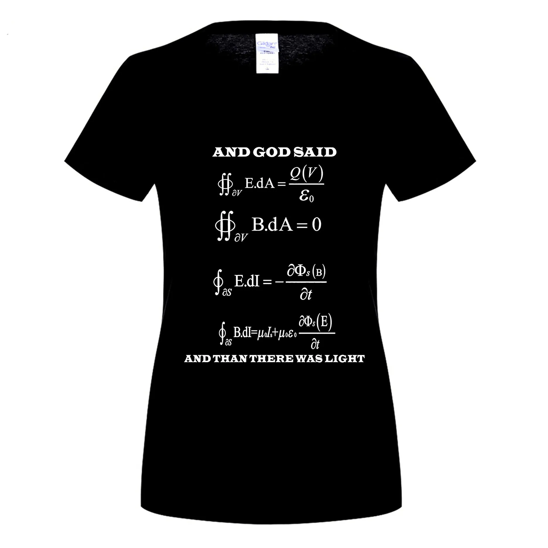 GILDAN Maxwell уравнения свет электричество наука футболка физика|Футболки| |