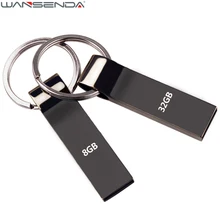 Кольцо Водонепроницаемый USB Flash Drive металлическая ручка привода 4 ГБ 8 ГБ 16 ГБ 32 ГБ 64 ГБ 128 ГБ флешки USB Memory Stick с кольцом для ключей