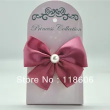 60 шт. Девушки атласная лента для волос луки на двойной контакт Зажимы типа "крокодил"