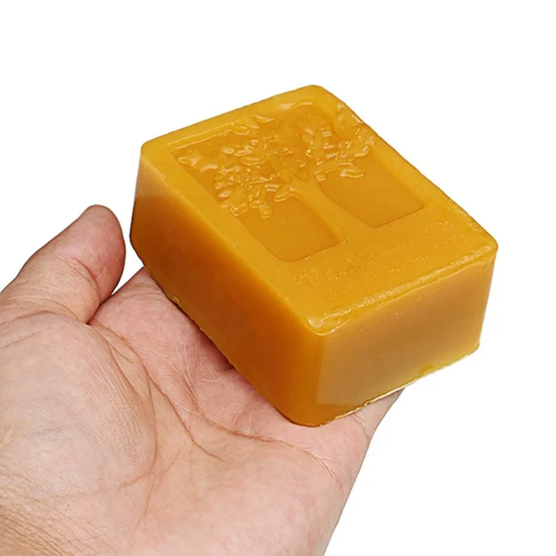 

Durable Quality 105g Organic Natural Pure Yellow Beeswax Wood Furniture Polishing Waxing Pad For Home DIY Handmade Crafts Tool