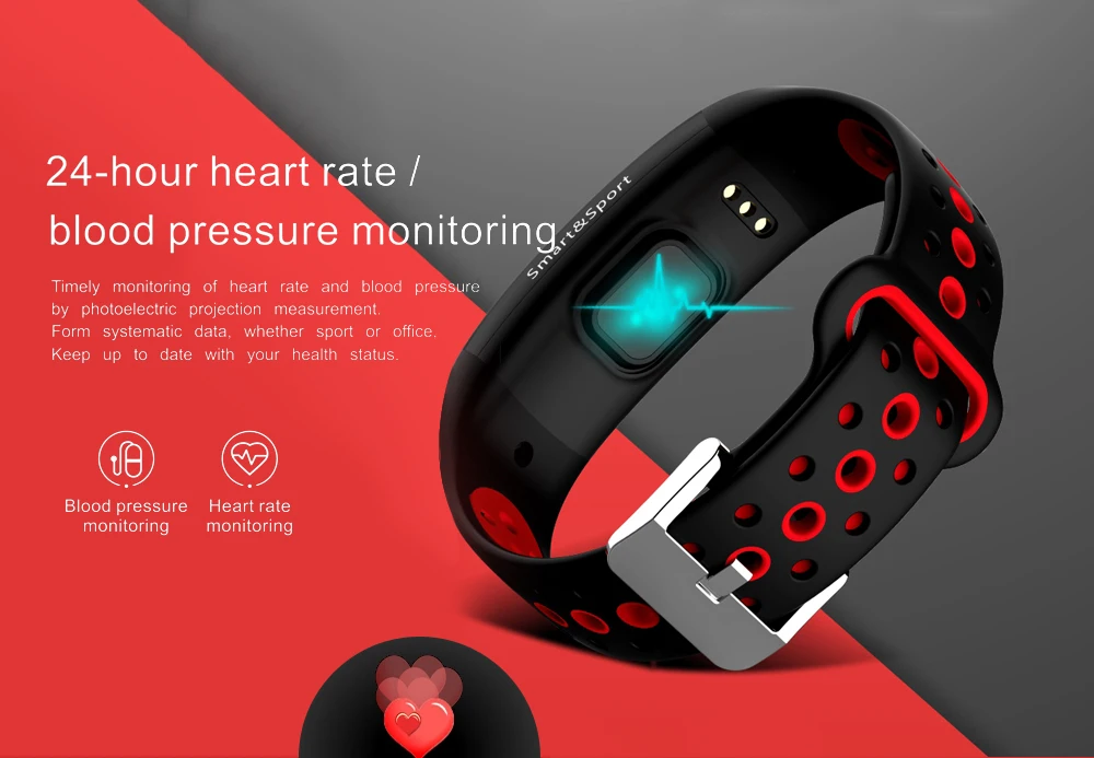 0,96 дюймов Smartband сердечного ритма приборы для измерения артериального давления мониторинга Спортивные Фитнес браслет с шагомером умный Браслет