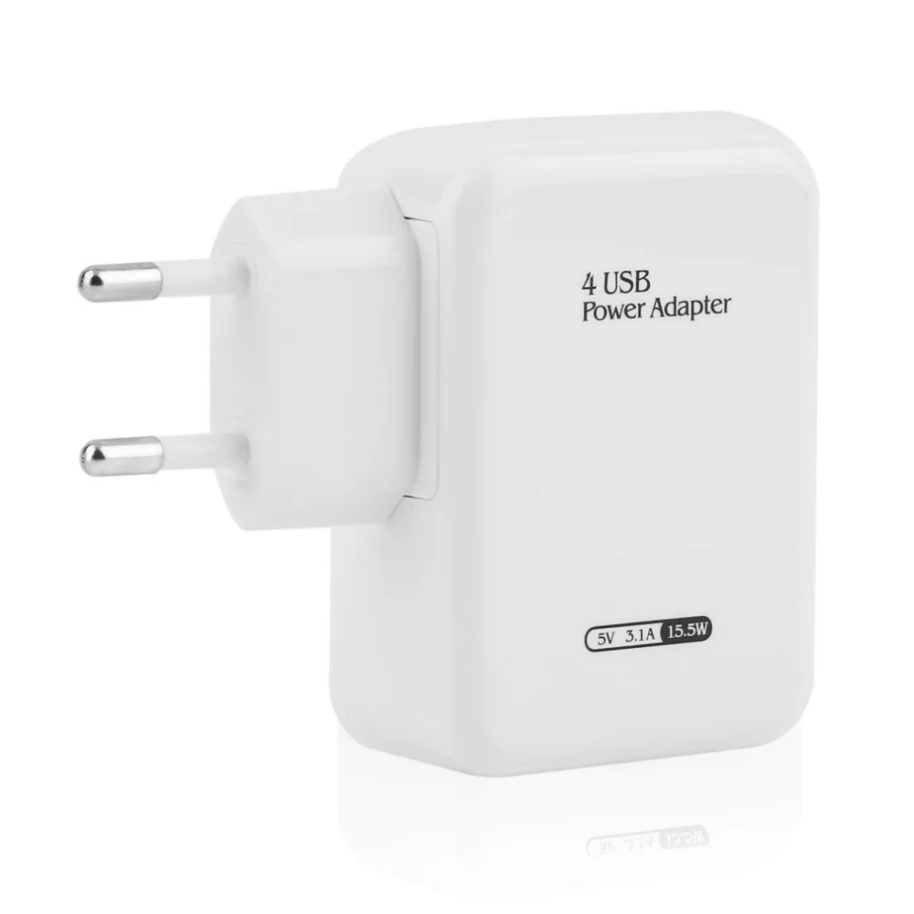 

USB HUB Power Adapter Wall Home Travel Charger For Phone 4 Port