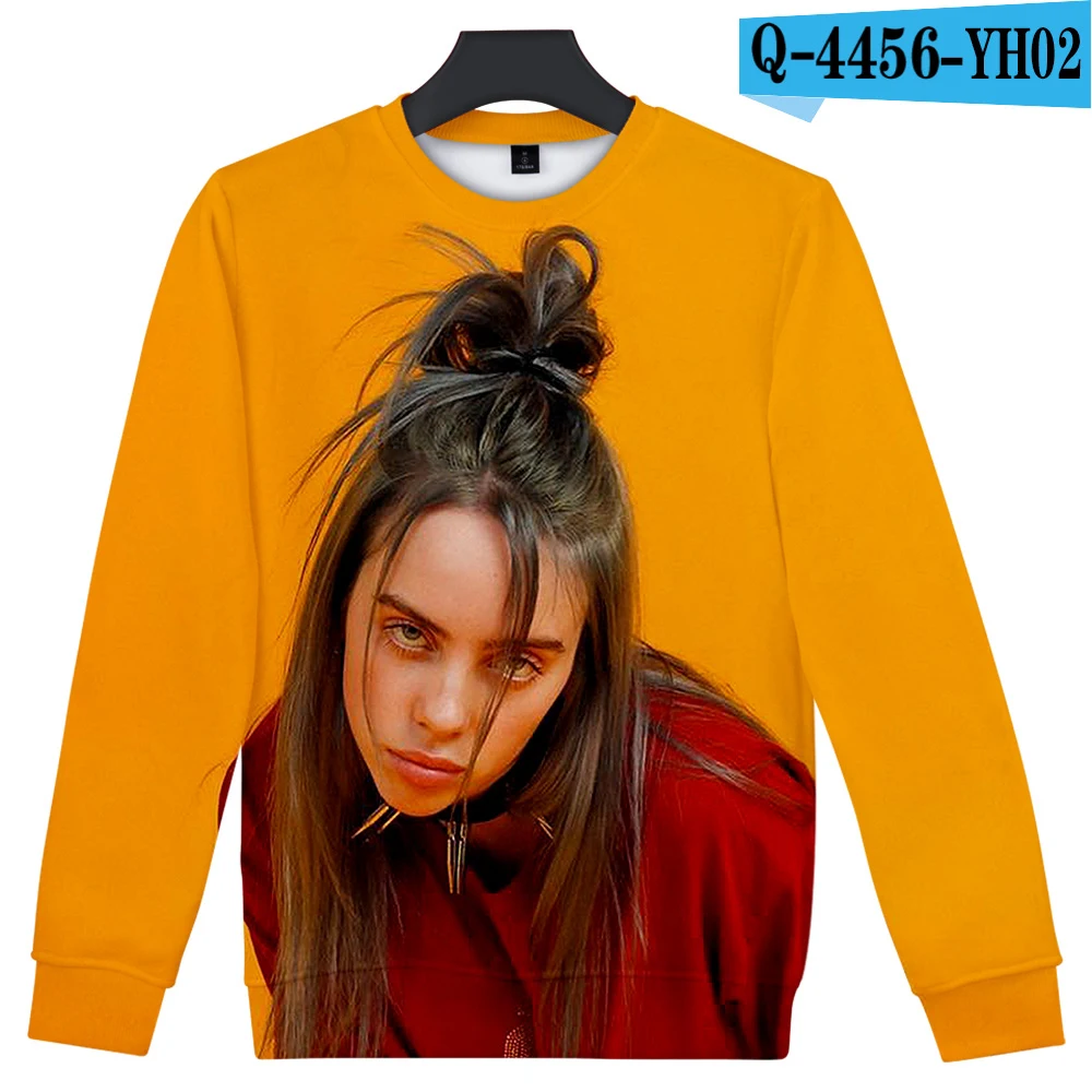 Frdun Tommee 3D Billie Eilish классная Женская/мужская повседневная одежда с принтом, горячая Распродажа, повседневные весенние k-pop толстовки, свитшоты размера плюс - Цвет: YH02-1-1(1)